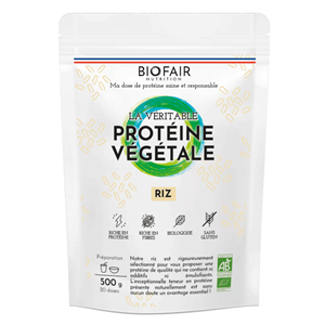 Protéine végétale bio - riz brun - 500g